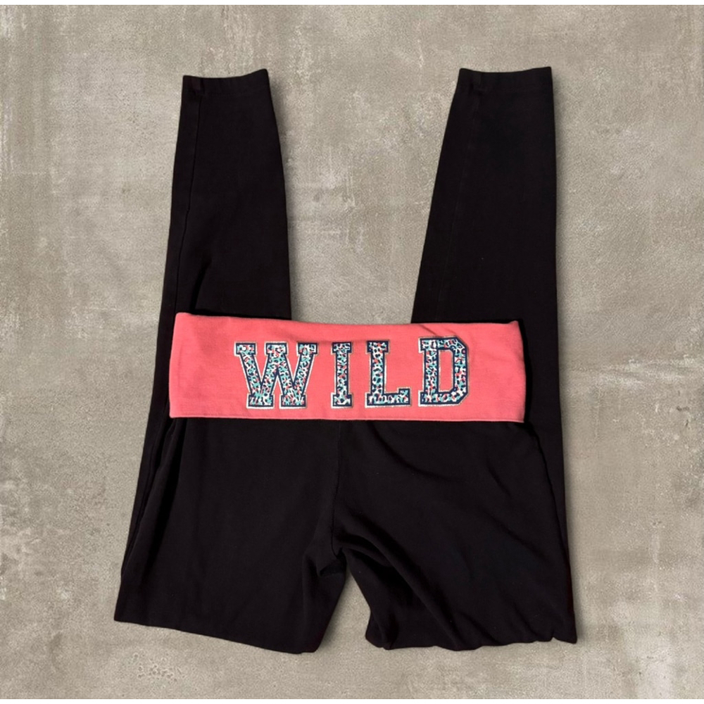 Flirtitude Wild Foldover Yoga Pants Small